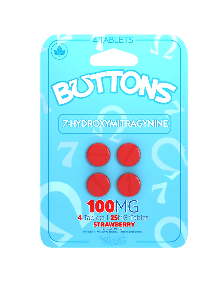 BUTTONS - 25MG - STRAWBERRY - SINGLE